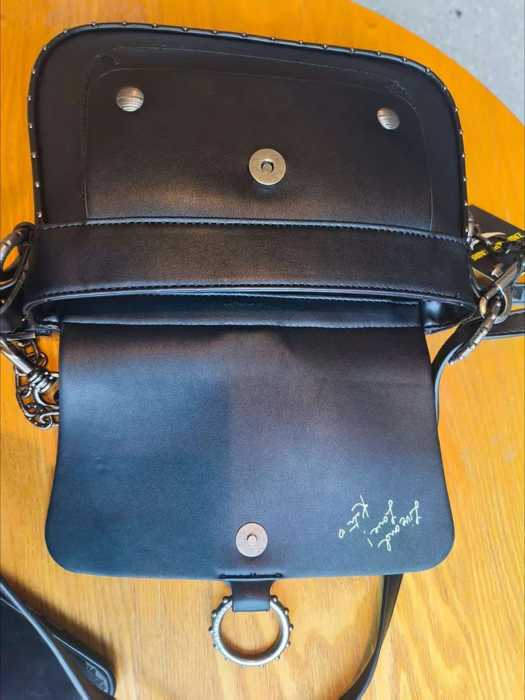 Fashion rivet chain small square bag - Women's crossbody bag with shoulder strap. New trendy street style bag with rivets. - Tara's Tiny Treasures