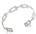Fashion Simple Stainless Steel 3 Crystal Bracelet Bangle - Tara's Tiny Treasures