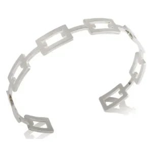 Fashion Simple Stainless Steel 3 Crystal Bracelet Bangle - Tara's Tiny Treasures