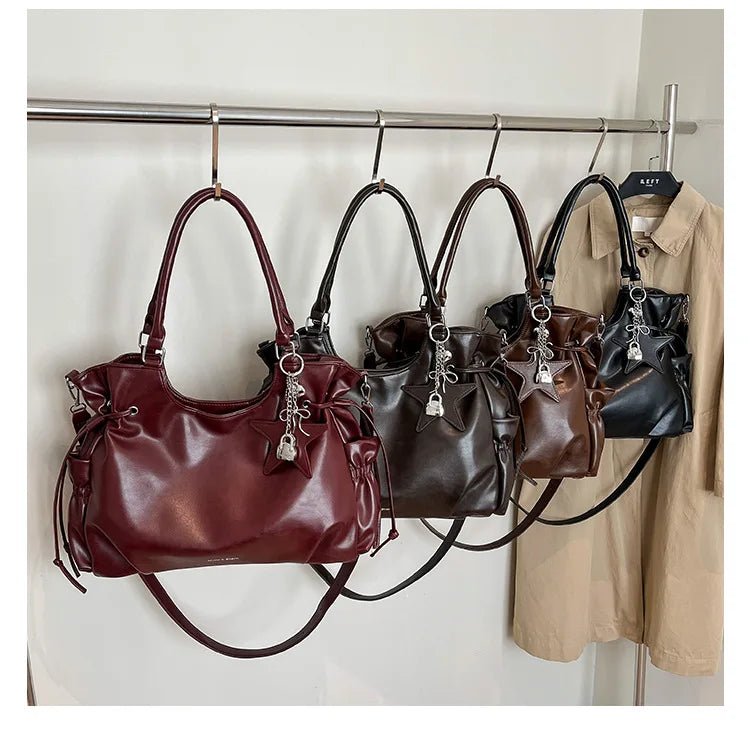Fashionable Brand Design Tote Bag New Retro Shoulder Bag Casual Large-capacity Crossbody Bags Light Luxury High-end Women's Bags - Tara's Tiny Treasures