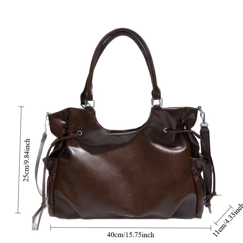 Fashionable Brand Design Tote Bag New Retro Shoulder Bag Casual Large-capacity Crossbody Bags Light Luxury High-end Women's Bags - Tara's Tiny Treasures