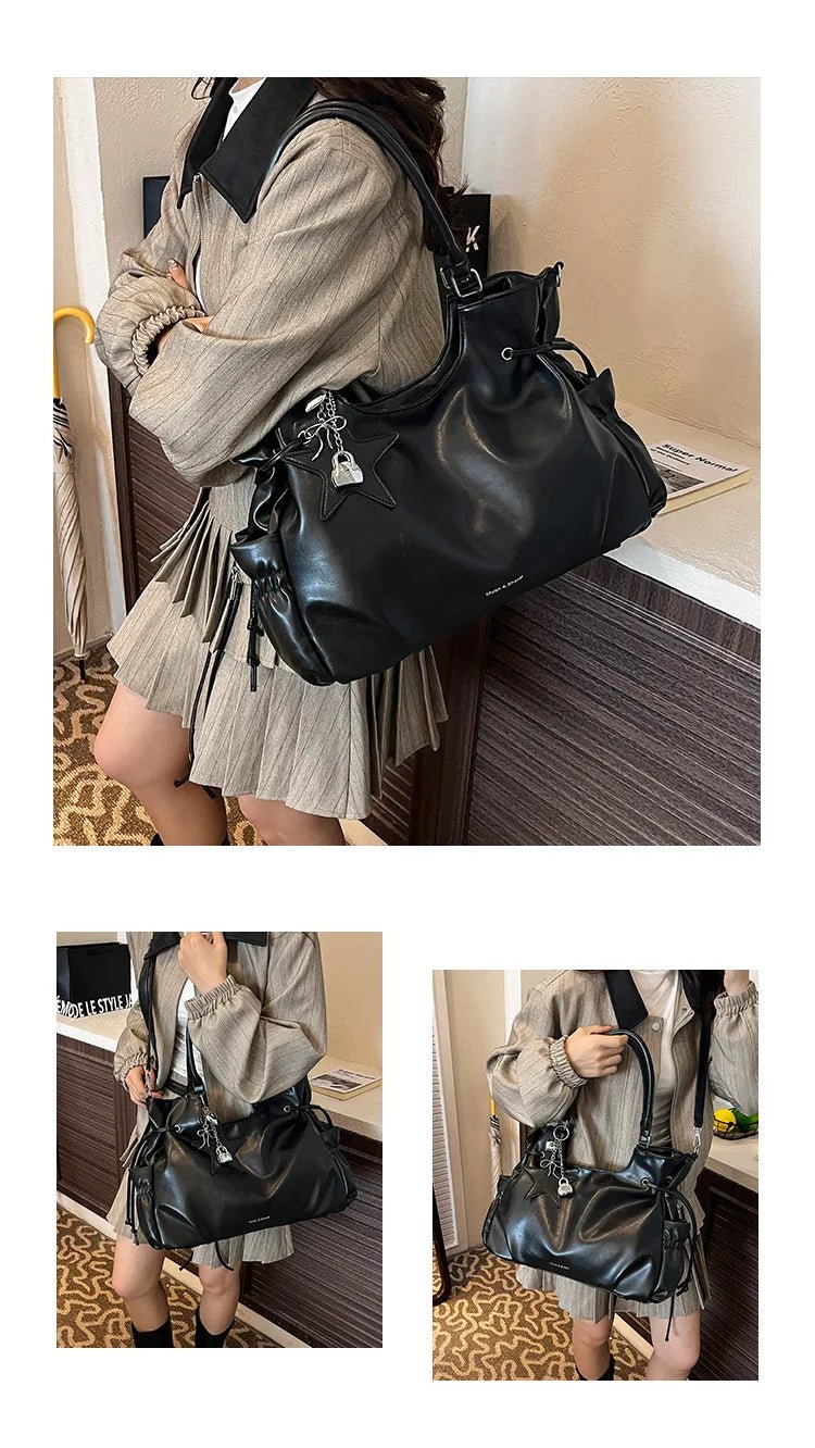 Fashionable Brand Design Tote Bag New Retro Shoulder Bag Casual Large-capacity Crossbody Bags Light Luxury High-end Women's Bags - Tara's Tiny Treasures