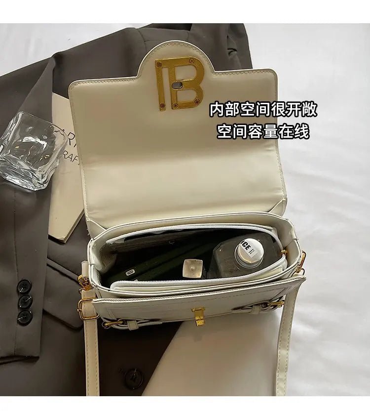 Fashionable Leather Women's Shoulder Bag Luxury Brand Famous Designer Elegant Classic Elegant Lining Vintage Bag - Tara's Tiny Treasures