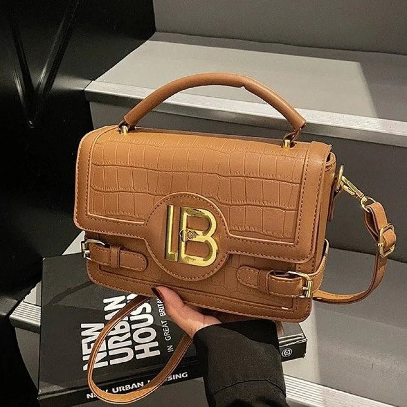 Fashionable Leather Women's Shoulder Bag Luxury Brand Famous Designer Elegant Classic Elegant Lining Vintage Bag - Tara's Tiny Treasures