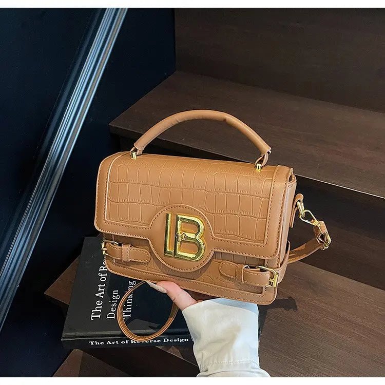 Fashionable Leather Women's Shoulder Bag Luxury Brand Famous Designer Elegant Classic Elegant Lining Vintage Bag - Tara's Tiny Treasures