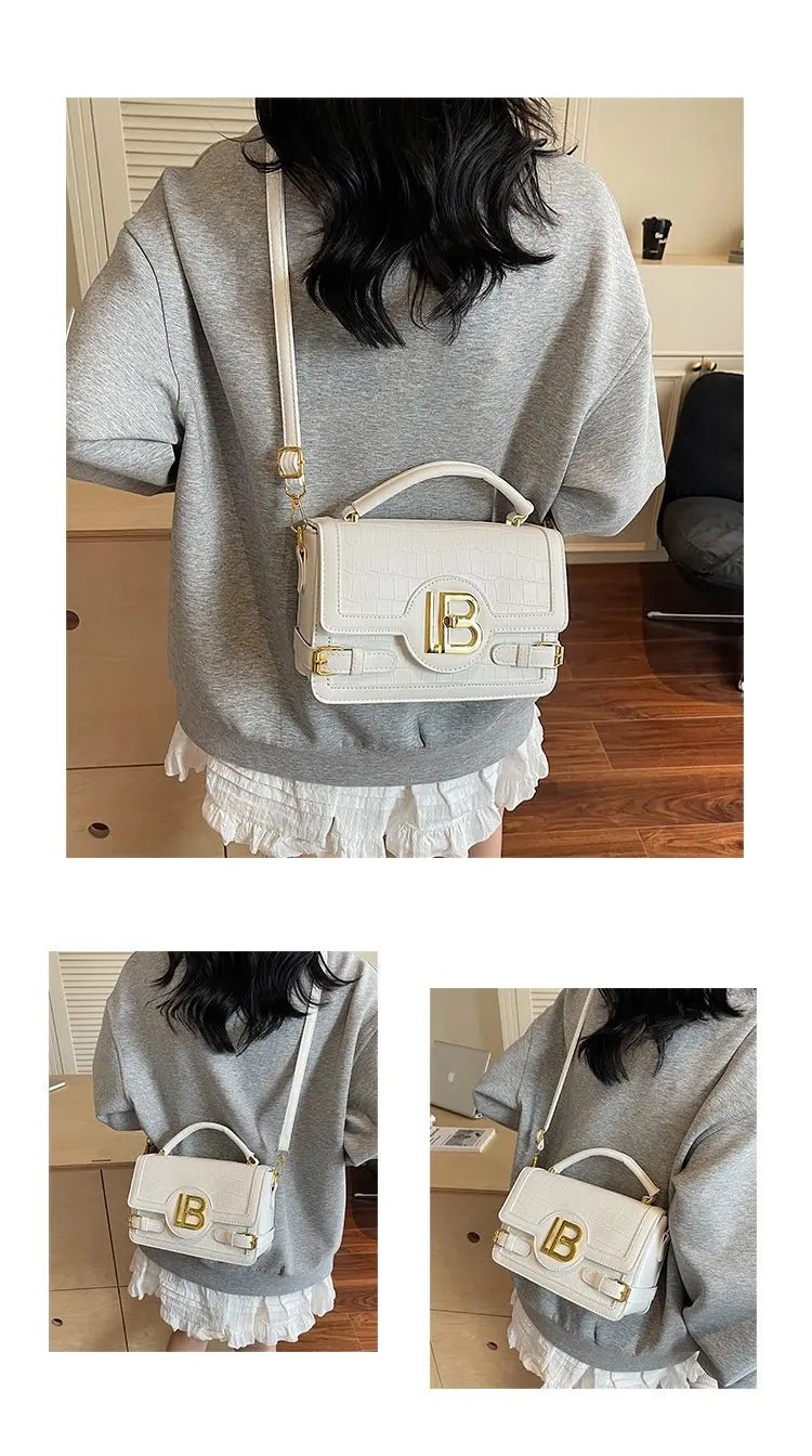 Fashionable Leather Women's Shoulder Bag Luxury Brand Famous Designer Elegant Classic Elegant Lining Vintage Bag - Tara's Tiny Treasures