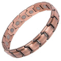 Fashionable Retro Style Cross-shaped Full Magnetic Copper Bracelet, Dark Ghost Magnetic Stone Bracelet, Halloween/Christmas Jewe - Tara's Tiny Treasures