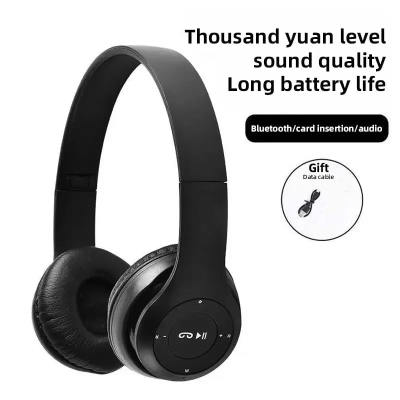 Fone Wireless Bluetooth Headphones HIFI Stereo Foldable P47 Earphones Kid Helmet Gift With Microphone Support SD Card For iPhone - Tara's Tiny Treasures