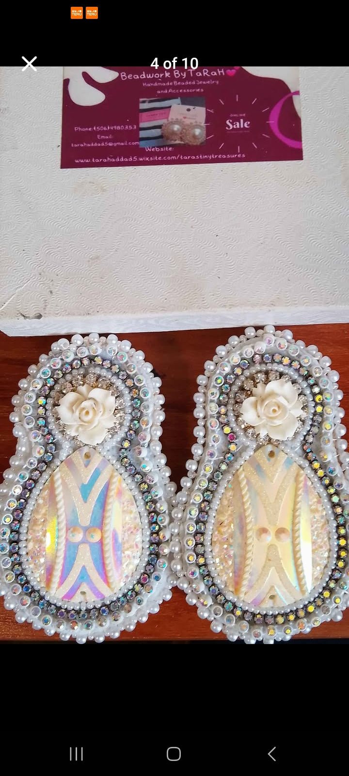Handmade Beaded Earrings - Tara's Tiny Treasures