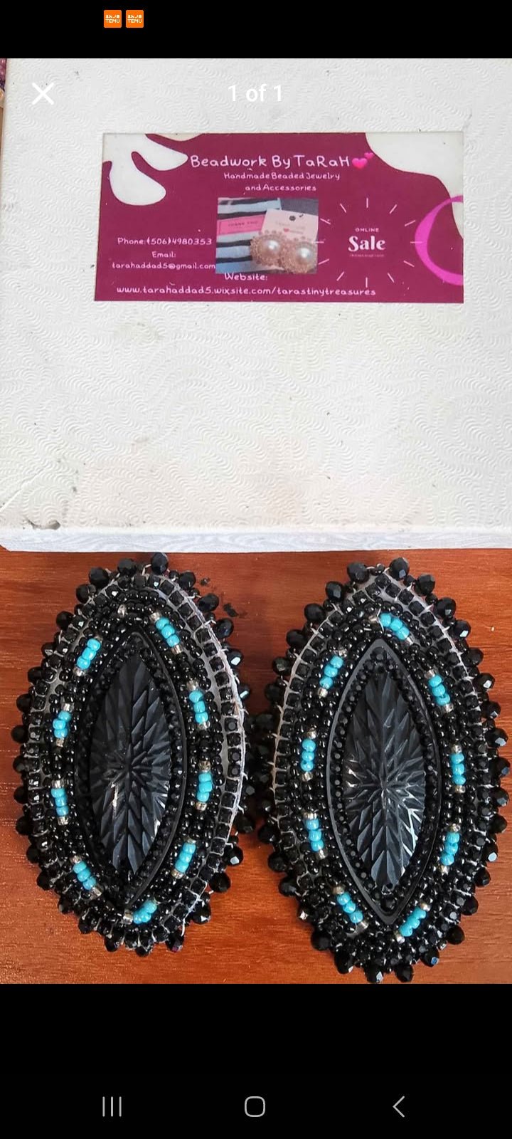 Handmade Beaded Earrings - Tara's Tiny Treasures