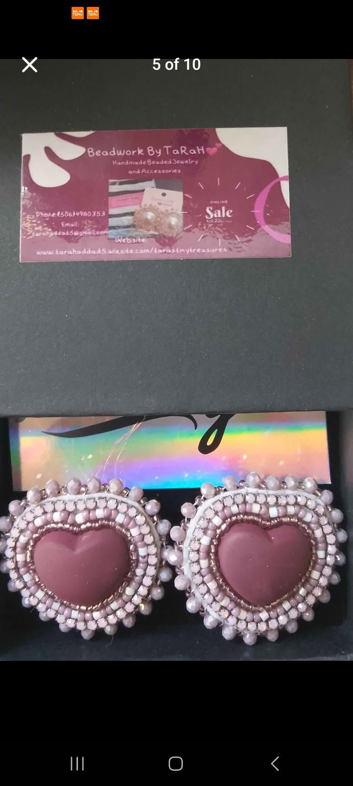 Handmade Beaded Earrings - Tara's Tiny Treasures