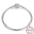 Handmade Original Fine Jewelry 925 Silver Charm Bracelet Soft Smooth Snake Bone Bracelets for Women - Tara's Tiny Treasures