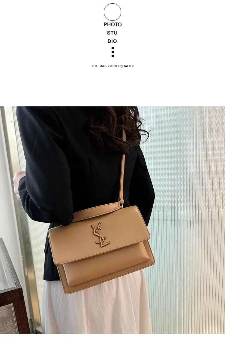 High-End Leather Women Diaper Bag Classic Designer Paris Casual Simple Vintage Trendy Design with Adjustable Shoulder Strap - Tara's Tiny Treasures