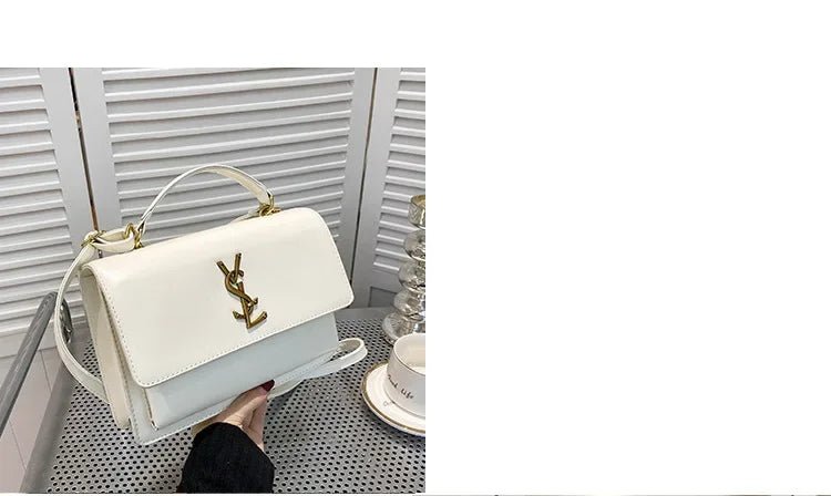 High-End Leather Women Diaper Bag Classic Designer Paris Casual Simple Vintage Trendy Design with Adjustable Shoulder Strap - Tara's Tiny Treasures