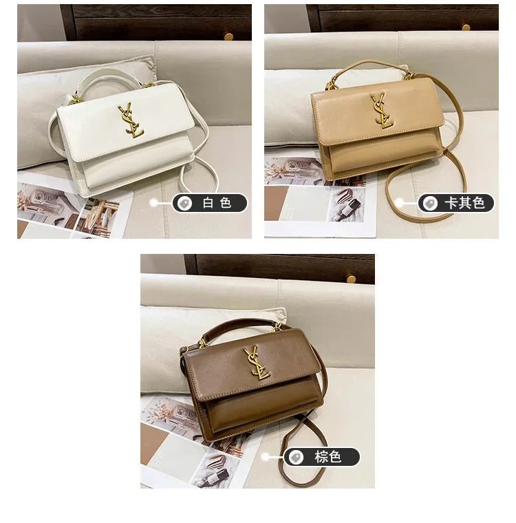 High-End Leather Women Diaper Bag Classic Designer Paris Casual Simple Vintage Trendy Design with Adjustable Shoulder Strap - Tara's Tiny Treasures
