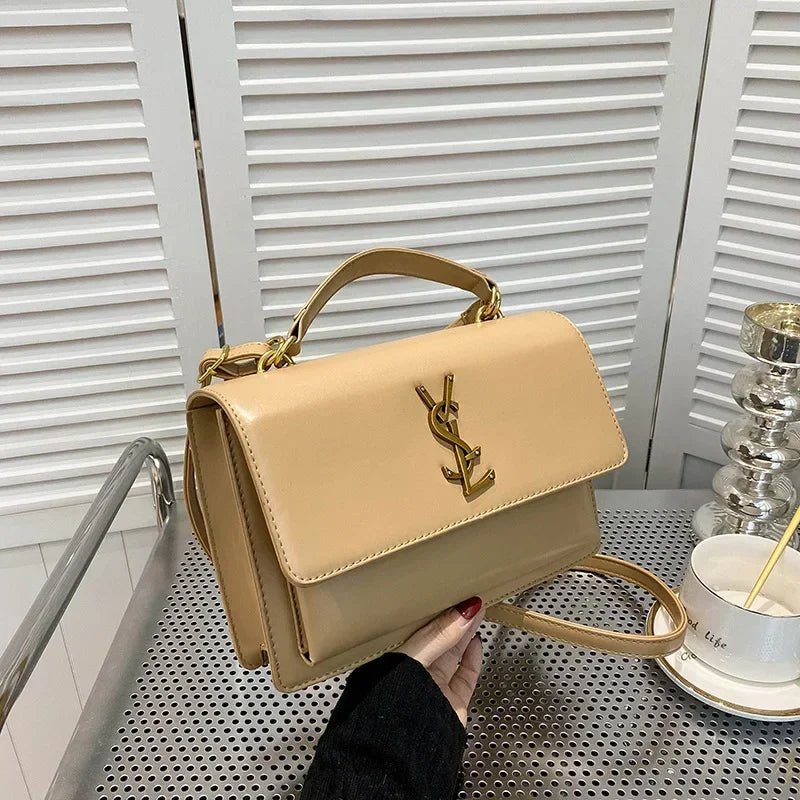 High-End Leather Women Diaper Bag Classic Designer Paris Casual Simple Vintage Trendy Design with Adjustable Shoulder Strap - Tara's Tiny Treasures