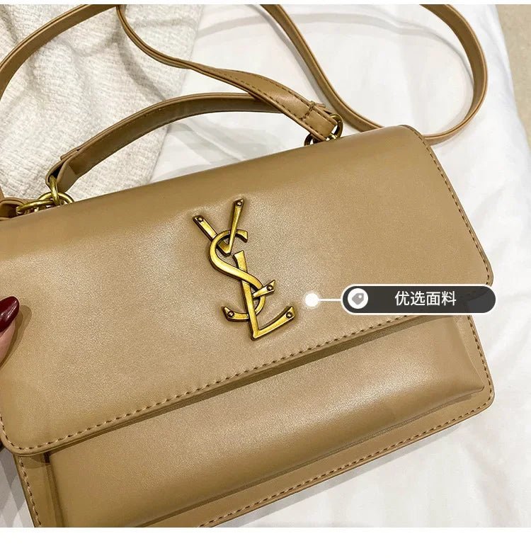 High-End Leather Women Diaper Bag Classic Designer Paris Casual Simple Vintage Trendy Design with Adjustable Shoulder Strap - Tara's Tiny Treasures