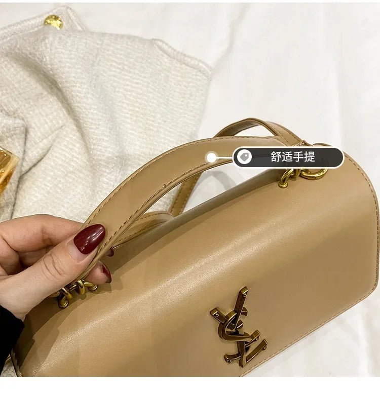 High-End Leather Women Diaper Bag Classic Designer Paris Casual Simple Vintage Trendy Design with Adjustable Shoulder Strap - Tara's Tiny Treasures