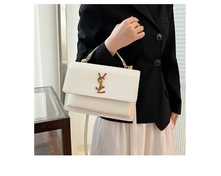 High-End Leather Women Diaper Bag Classic Designer Paris Casual Simple Vintage Trendy Design with Adjustable Shoulder Strap - Tara's Tiny Treasures