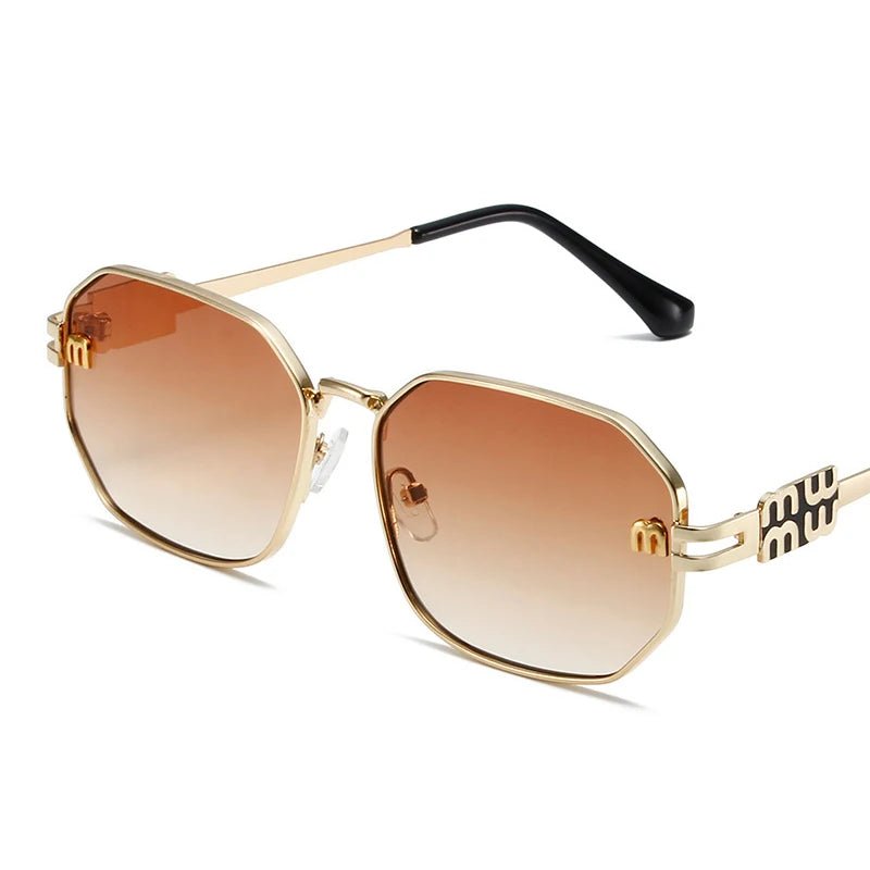 High Quality Rectangle Sunglasses Fashion Brand Designer Vintage Glasses Metal Frame Eyewear UV400 Gafas De Sol Mujer 308393 - Tara's Tiny Treasures