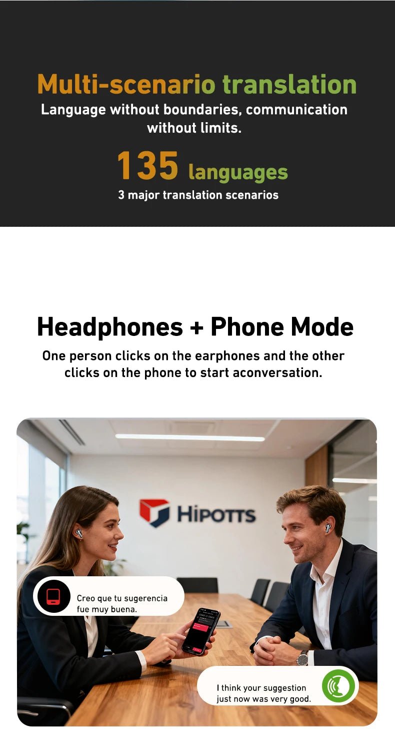 HTC NE48 TWS Wireless Earbuds AI Translation 2K HD Touchscreen Bluetooth 6.0 IPX5 ENC Noise Cancelling Sports Headphone - Tara's Tiny Treasures