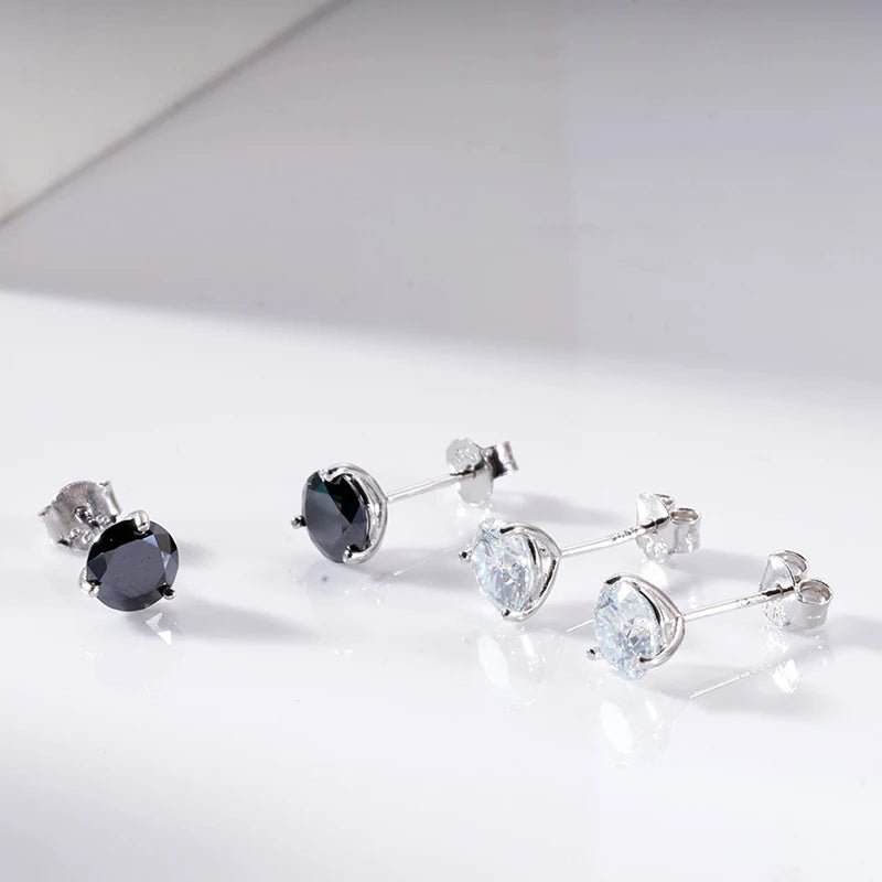 JoyceJelly 925 Sterling Silver Moissanite Diamond Jewelry 0.5CT/1CT Moissanite Earrings For Women Daily Classical Simple Design - Tara's Tiny Treasures