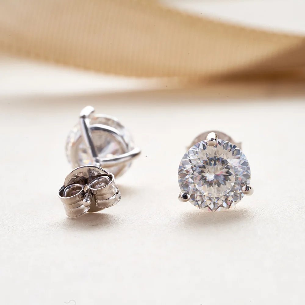JoyceJelly 925 Sterling Silver Moissanite Diamond Jewelry 0.5CT/1CT Moissanite Earrings For Women Daily Classical Simple Design - Tara's Tiny Treasures