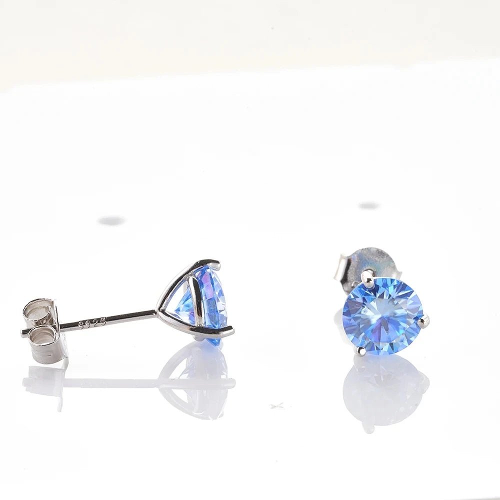 JoyceJelly 925 Sterling Silver Moissanite Diamond Jewelry 0.5CT/1CT Moissanite Earrings For Women Daily Classical Simple Design - Tara's Tiny Treasures