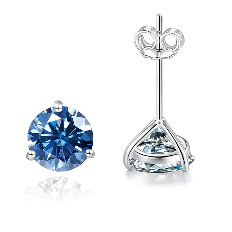 JoyceJelly 925 Sterling Silver Moissanite Diamond Jewelry 0.5CT/1CT Moissanite Earrings For Women Daily Classical Simple Design - Tara's Tiny Treasures