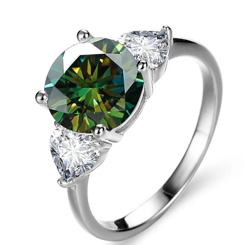JoyceJelly Luxury Wedding Sterling 925 Silver Ring 3 Carat D-COLOR Moissanite Diamond Jewelry For Women Classic Four Claw Design - Tara's Tiny Treasures