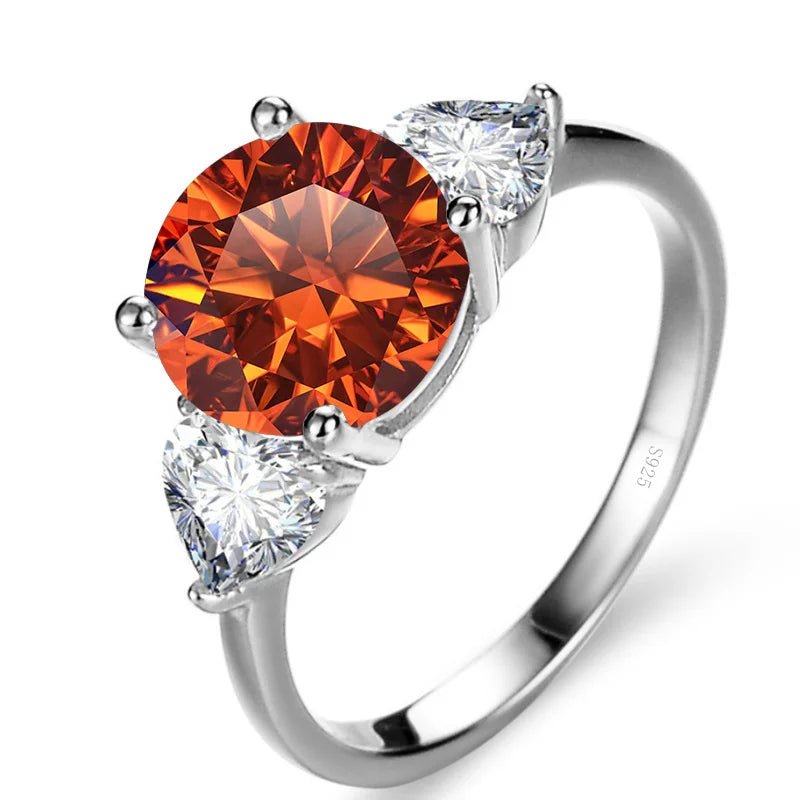 JoyceJelly Luxury Wedding Sterling 925 Silver Ring 3 Carat D-COLOR Moissanite Diamond Jewelry For Women Classic Four Claw Design - Tara's Tiny Treasures