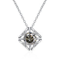 JoyceJelly Pure S925 Sterling Silver Necklace For Women 1ct VVS Moissanite Diamond Jewelry Classic Square Pendant Clavicle Chain - Tara's Tiny Treasures