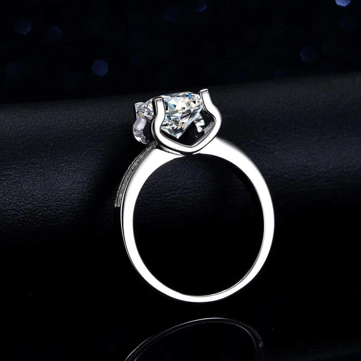 JoyceJelly S925 Sterling Silver Ring 9mm 3CT Moissanite Diamond Jewelry Female Luxury Wedding Bands Bridal Sets Cocktail Ring - Tara's Tiny Treasures