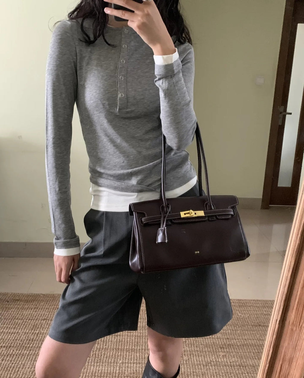 JW PEI Briefcase Women's 2025 New Yara Handheld Single Shoulder Underarm Bag with Niche Design and Cross Border Stick Bag - Tara's Tiny Treasures