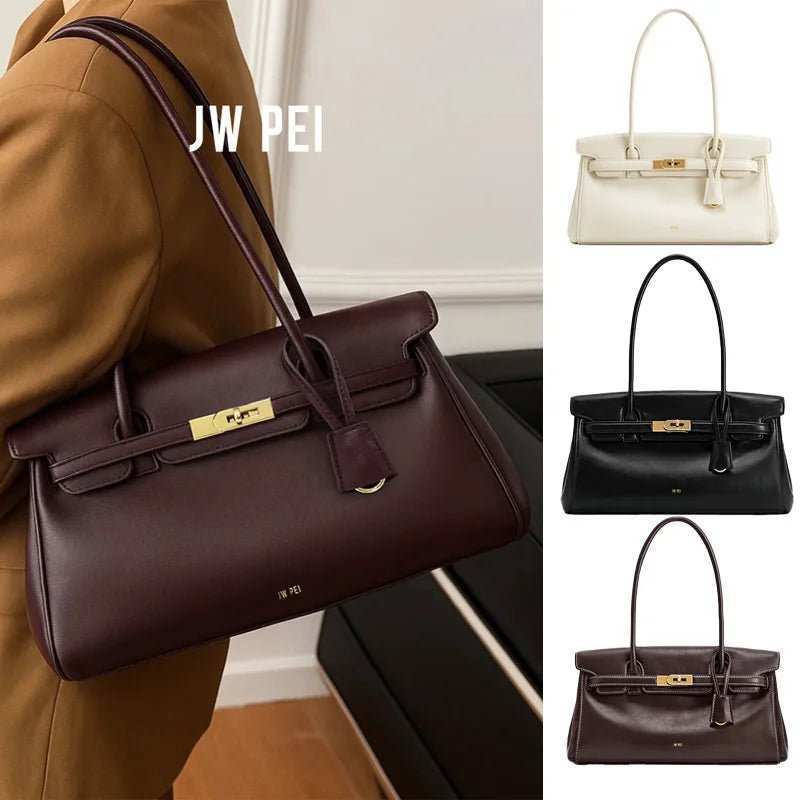 JW PEI Briefcase Women's 2025 New Yara Handheld Single Shoulder Underarm Bag with Niche Design and Cross Border Stick Bag - Tara's Tiny Treasures