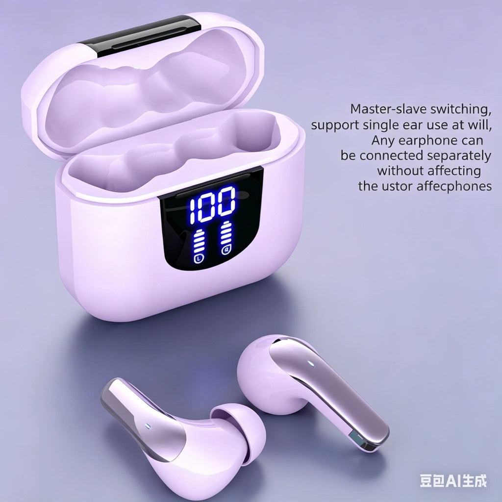 K06 TWS Wireless Bluetooth Headphones LED Power Display HiFi Audio Long Endurance In-Ear Sports Earbuds For Android IOS - Tara's Tiny Treasures