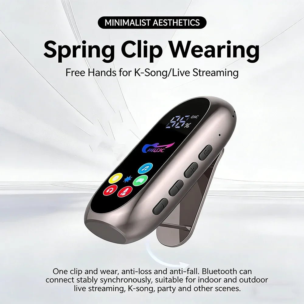 KEBIDUMEI Clip-on Earphones Bluetooth 5.4 Headphones Gaming Headsets TWS Wireless Earbuds Support TF Card K Song Monitor Mode - Tara's Tiny Treasures