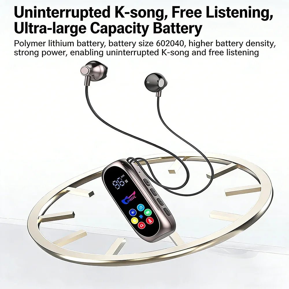 KEBIDUMEI Clip-on Earphones Bluetooth 5.4 Headphones Gaming Headsets TWS Wireless Earbuds Support TF Card K Song Monitor Mode - Tara's Tiny Treasures