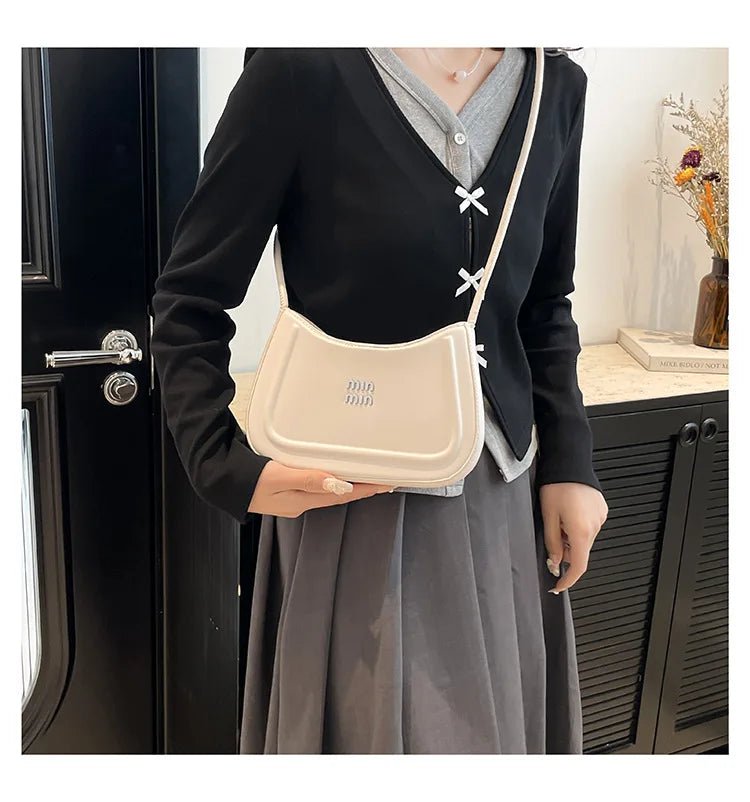 Korean style fashion niche women's crescent bag 2025 autumn new handbag, high-end multifunctional crossbody bag shoulder bag - Tara's Tiny Treasures