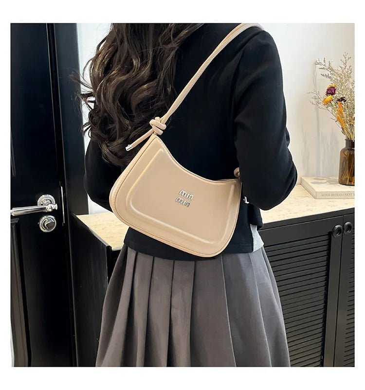 Korean style fashion niche women's crescent bag 2025 autumn new handbag, high-end multifunctional crossbody bag shoulder bag - Tara's Tiny Treasures