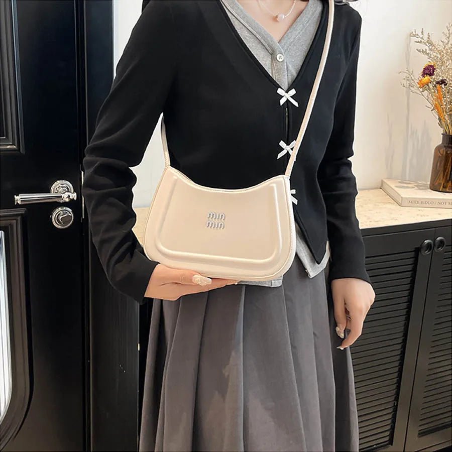 Korean style fashion niche women's crescent bag 2025 autumn new handbag, high-end multifunctional crossbody bag shoulder bag - Tara's Tiny Treasures