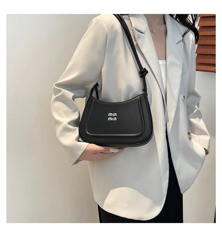 Korean style fashion niche women's crescent bag 2025 autumn new handbag, high-end multifunctional crossbody bag shoulder bag - Tara's Tiny Treasures