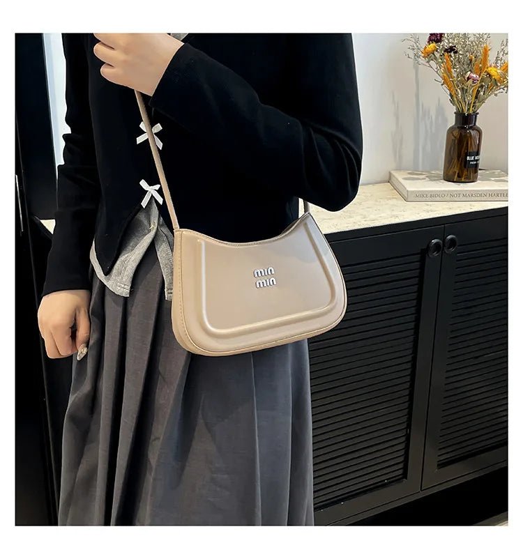 Korean style fashion niche women's crescent bag 2025 autumn new handbag, high-end multifunctional crossbody bag shoulder bag - Tara's Tiny Treasures