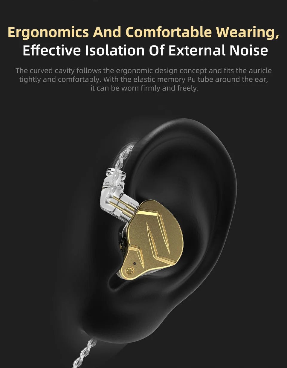 KZ ZSN Pro X 1DD 1BA Metal HIFI In Ear Earphone Bass Earbuds Hybrid Driver Sport Headset Very Low Voice For ZSX ZAX ASX EDX Z1 - Tara's Tiny Treasures