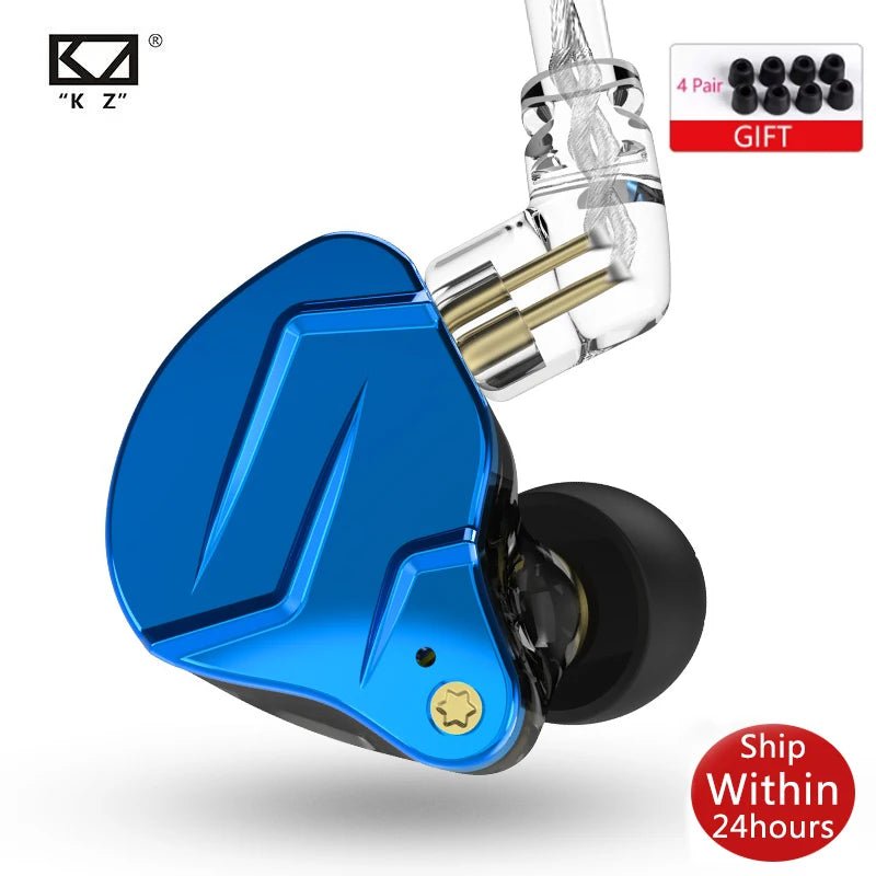 KZ ZSN Pro X 1DD 1BA Metal HIFI In Ear Earphone Bass Earbuds Hybrid Driver Sport Headset Very Low Voice For ZSX ZAX ASX EDX Z1 - Tara's Tiny Treasures