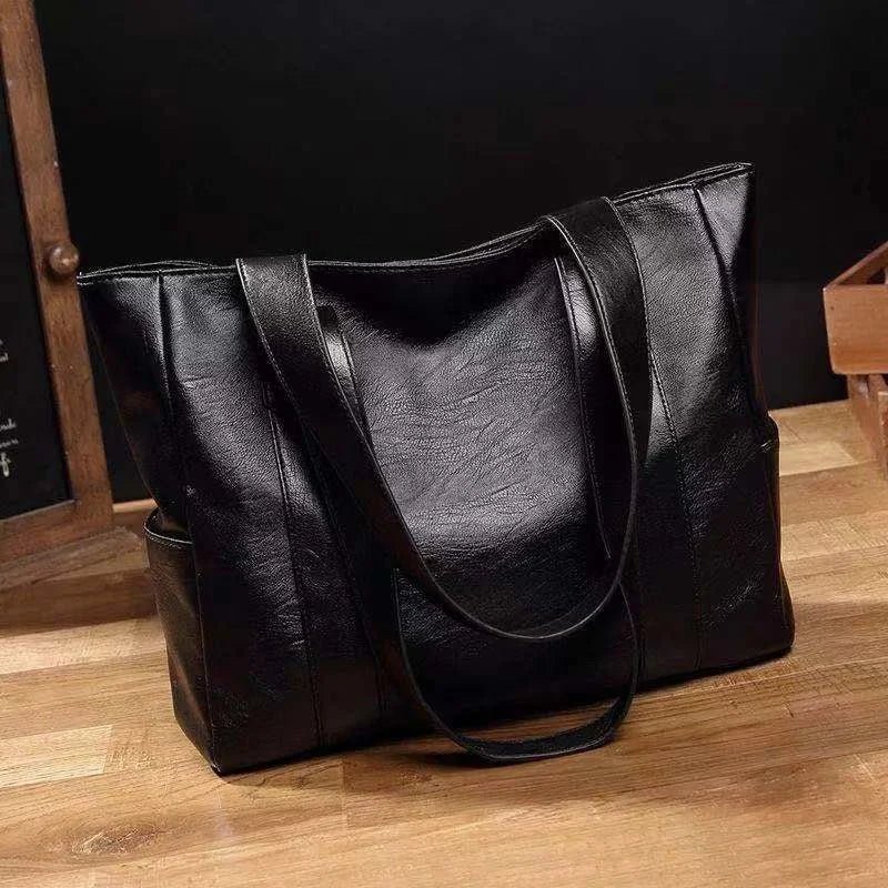 Large Bags, Women's Versatile, Simple, Large-capacity Tote Bags, Shoulder Bags, Soft Leather Women's Bags - Tara's Tiny Treasures