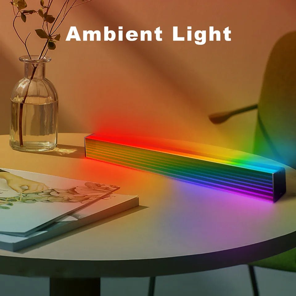 LED Ambient Light 2-Pack RGB Abyss Mirror Table Lamp Bluetooth Night Light USB Desk Mood Light for TV PC Gaming Room Decor - Tara's Tiny Treasures