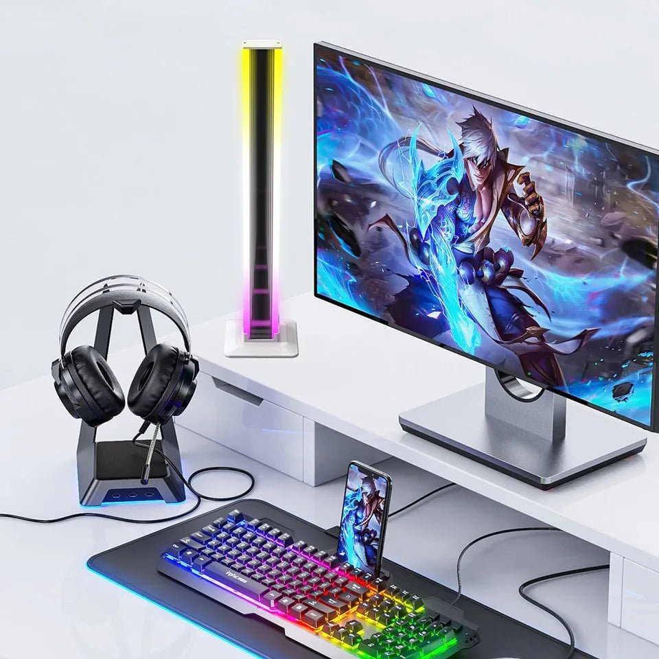 LED Ambient Light 2-Pack RGB Abyss Mirror Table Lamp Bluetooth Night Light USB Desk Mood Light for TV PC Gaming Room Decor - Tara's Tiny Treasures