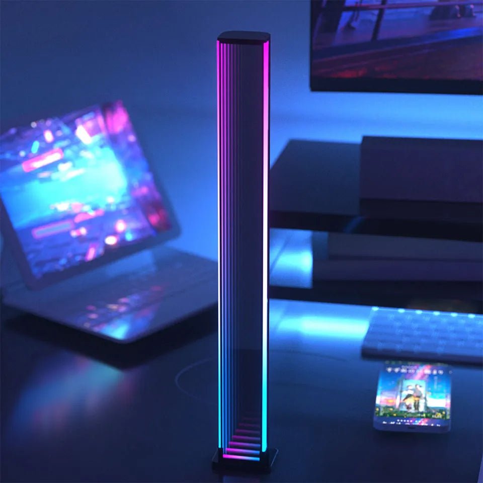 LED Ambient Light 2-Pack RGB Abyss Mirror Table Lamp Bluetooth Night Light USB Desk Mood Light for TV PC Gaming Room Decor - Tara's Tiny Treasures