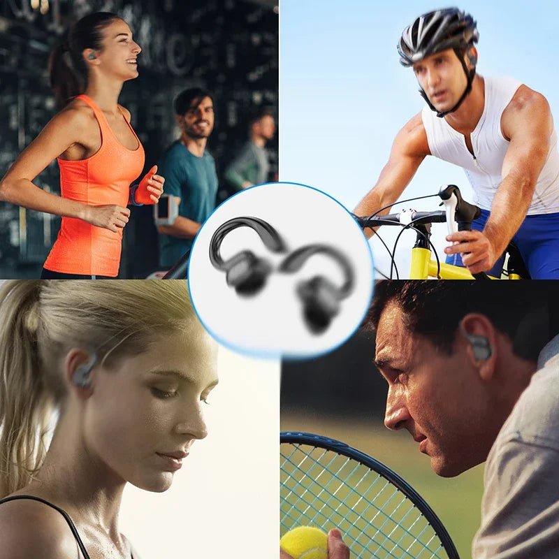 Lenovo Open-back Wireless Bluetooth Headphones, Noise-canceling and Waterproof Sports Headphones, Compatible with Xiaomi iPhone - Tara's Tiny Treasures